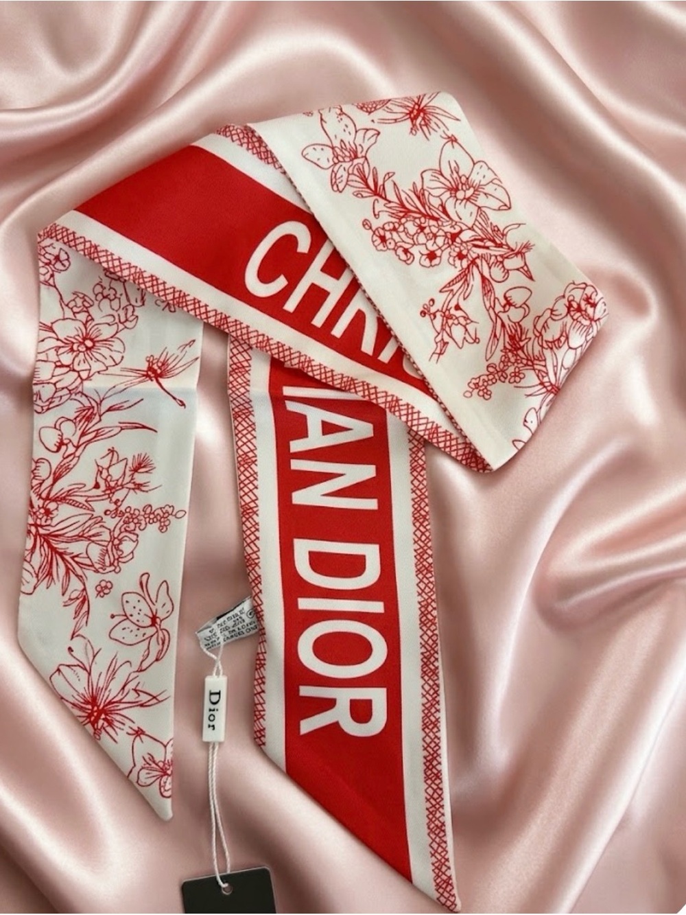 Dior Mitzah Scarf 100% Silk NWT AMAZING no box,no bag